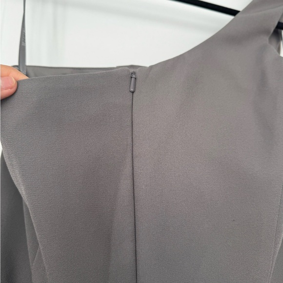 Worn only once! White by Vera Wang One-Shoulder Bridesmaid Dress with pockets. - Picture 5 of 9